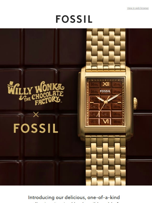 🍫 Introducing Willy Wonka x Fossil