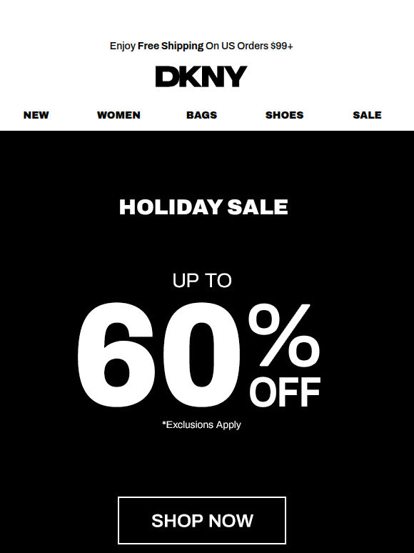 Up To 60% Off: The Holiday Sale Is Here