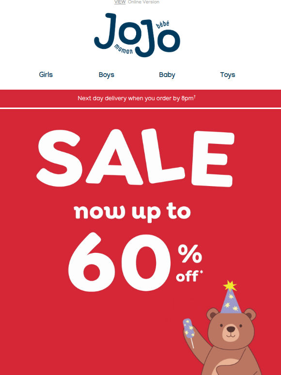 Up to 60% OFF: Our sale just got an upgrade