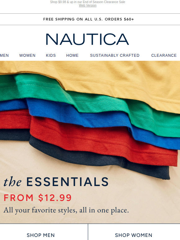 From $12.99: Your favorite tees, polos, and more