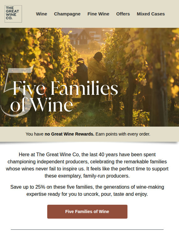 Introducing Five Families of Wine
