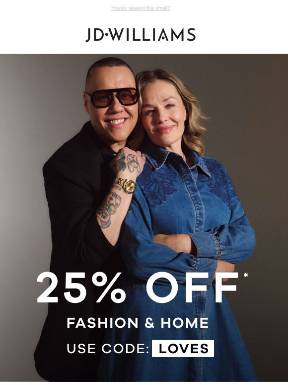 Inside: 25% off must have February styles