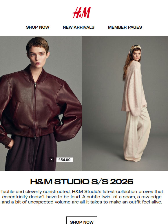 Just dropped: H&M Studio S/S 2026