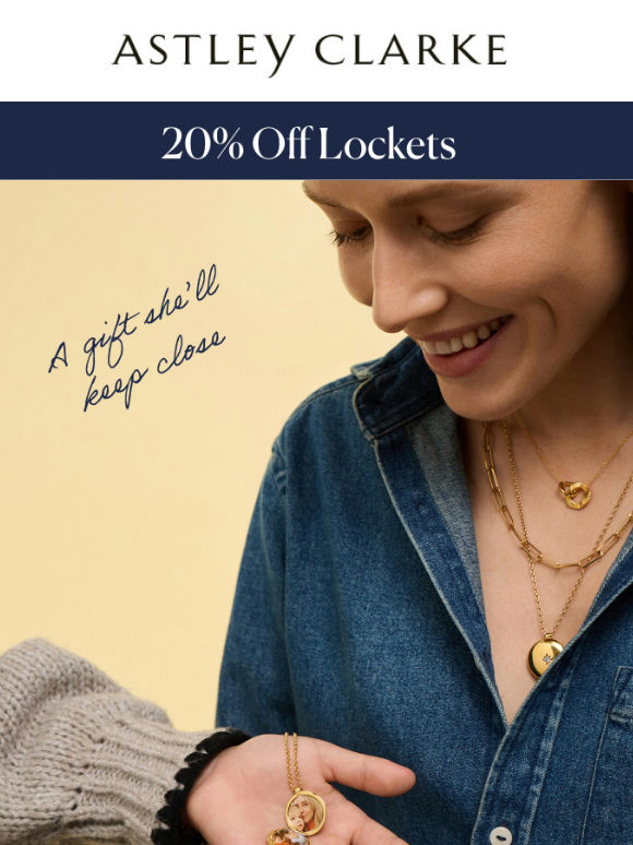 20% Off Lockets For Mum