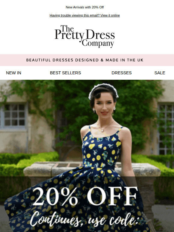 20% Off this Bank Holiday