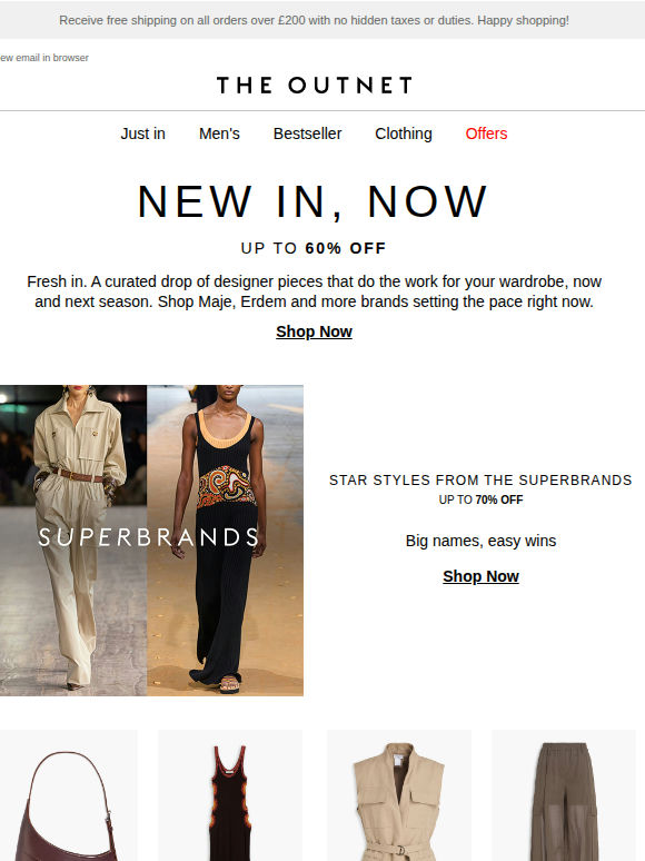 Just In: Don’t miss these!