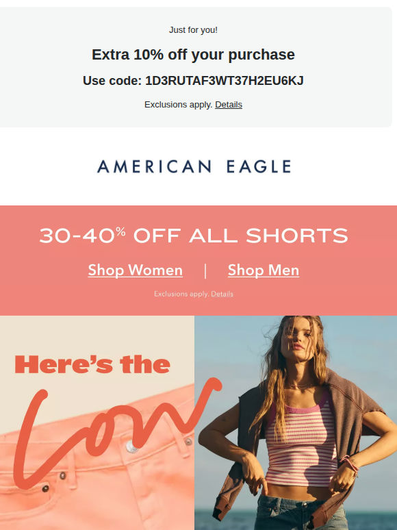Here’s the low-down☕ low-rise shorts are IN
