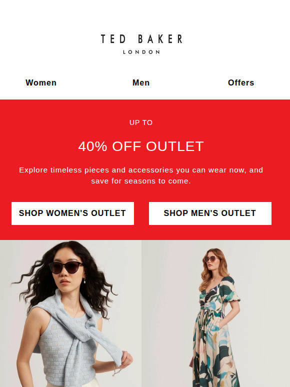 Up to 40% Off Outlet