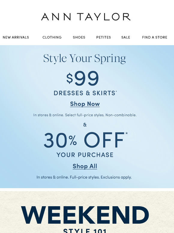 Just What Your Closet Wanted: $99 Dresses & Skirts