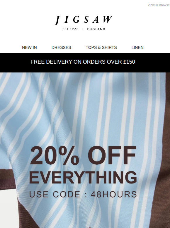 EXTENDED: 20% off everything