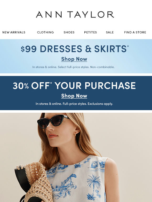 Spring Outfits Call For 30% Off Your Purchase