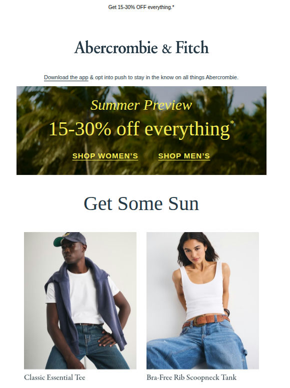 The Summer Preview sale starts now.