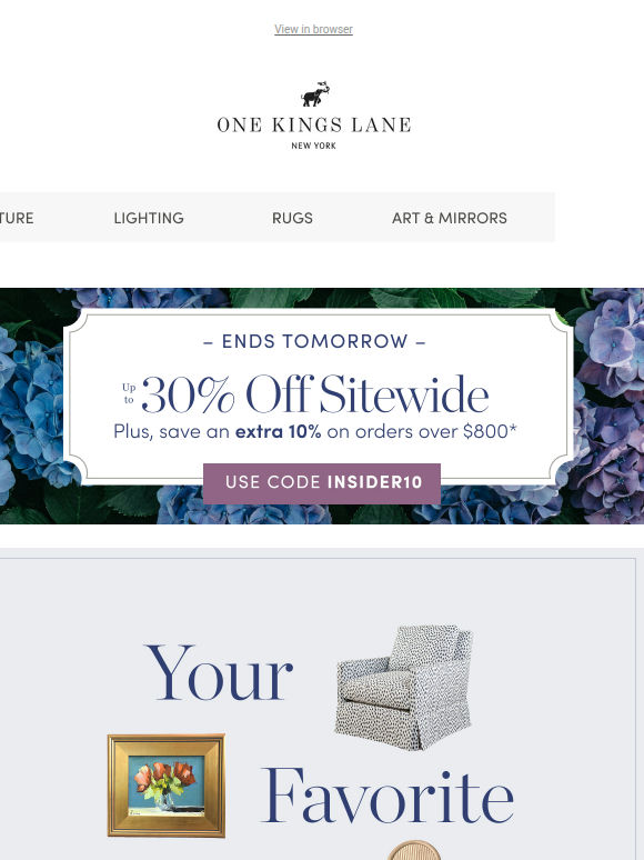 Ralph Lauren Home, Black Birch Homes x Co.House Designs & More — Up to 30% Off, Ends Tomorrow