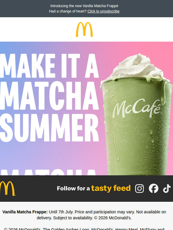 MACCIES DO MATCHA?! 💚 