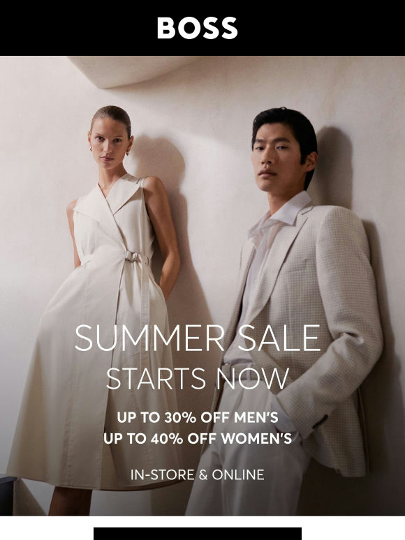 BOSS Summer Sale Starts Now!