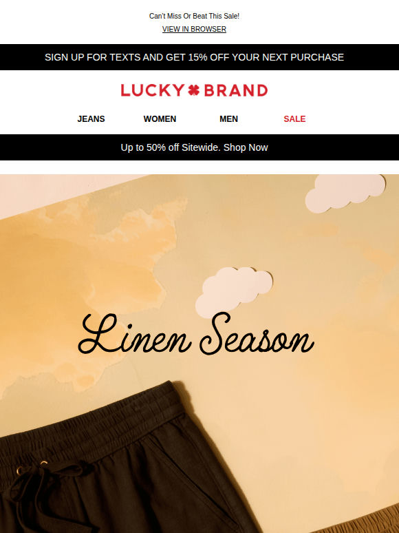 Summer Linen Styles ❤️ Up To 50% Off!