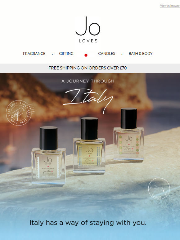 NEW: With Love from Italy A Fragrance Trio