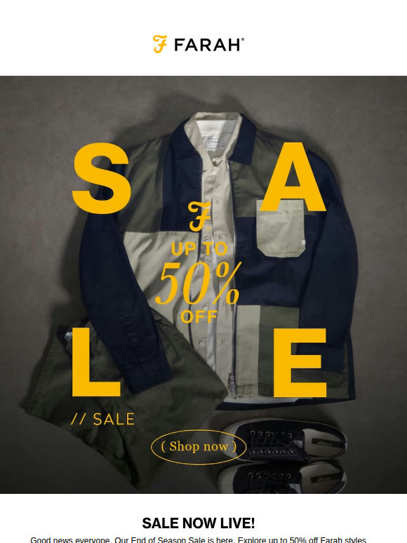 Get Up To 50% Off With Our Seasonal Sale