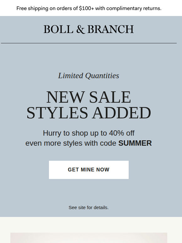 All-new sale styles added