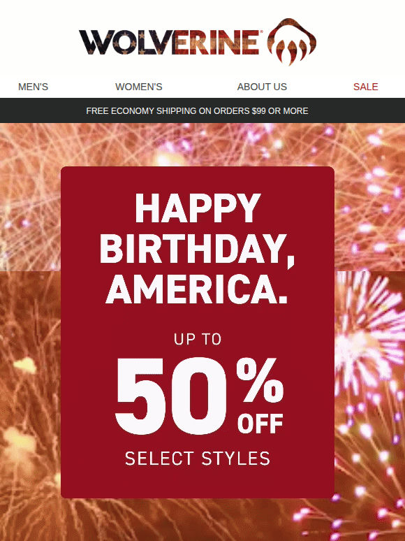 50% OFF. Let It Rip.