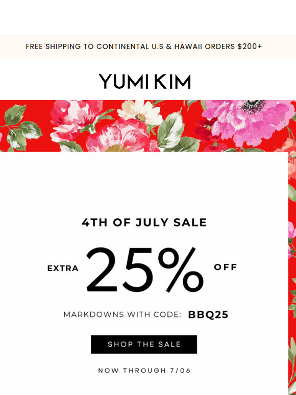 Boom! 💥 Extra 25% off markdowns.