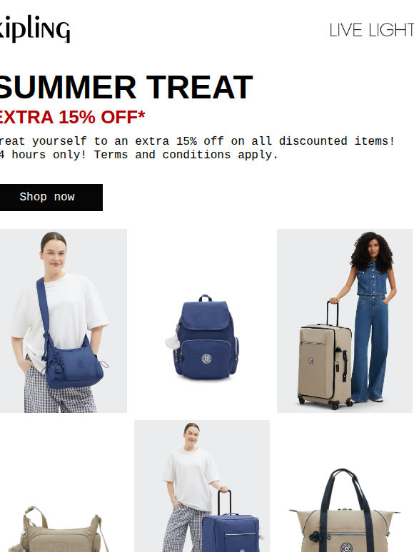 24 hours Only: Summer Treat 🌼 Extra 15% OFF!