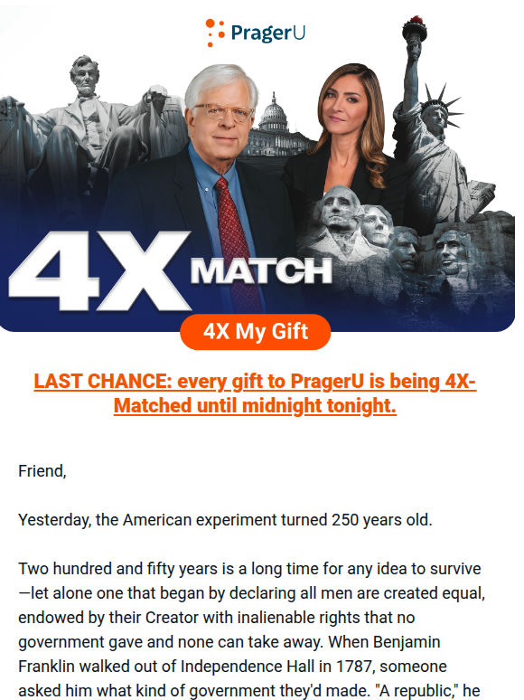 HOURS LEFT: 4X Match Ends Midnight Tonight
