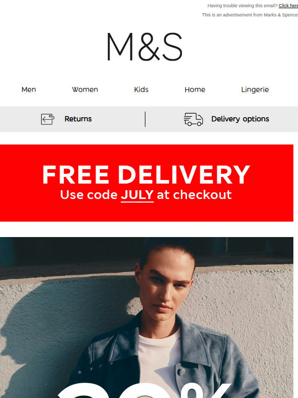 20% off PLUS free delivery is waiting 👀