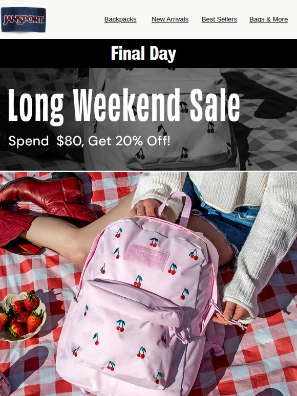 Final Day! 20% Off + 2X Points!🎆