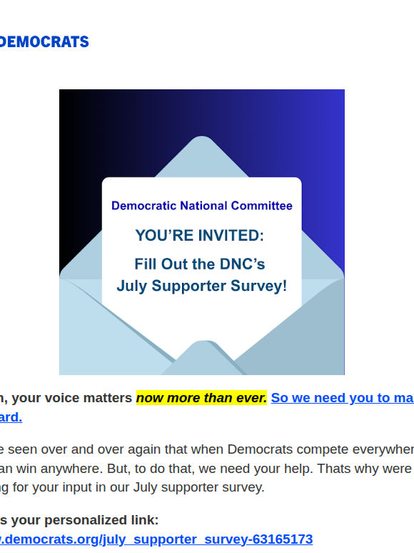You’re invited: The DNC needs your feedback