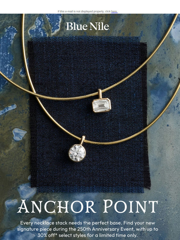 Up to 30% Off* Select Necklaces
