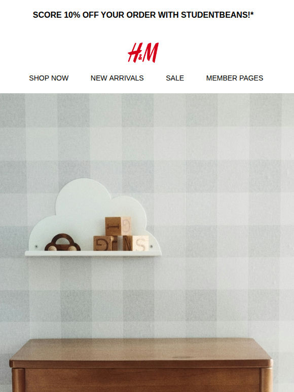 You're invited: 20% off H&M HOME
