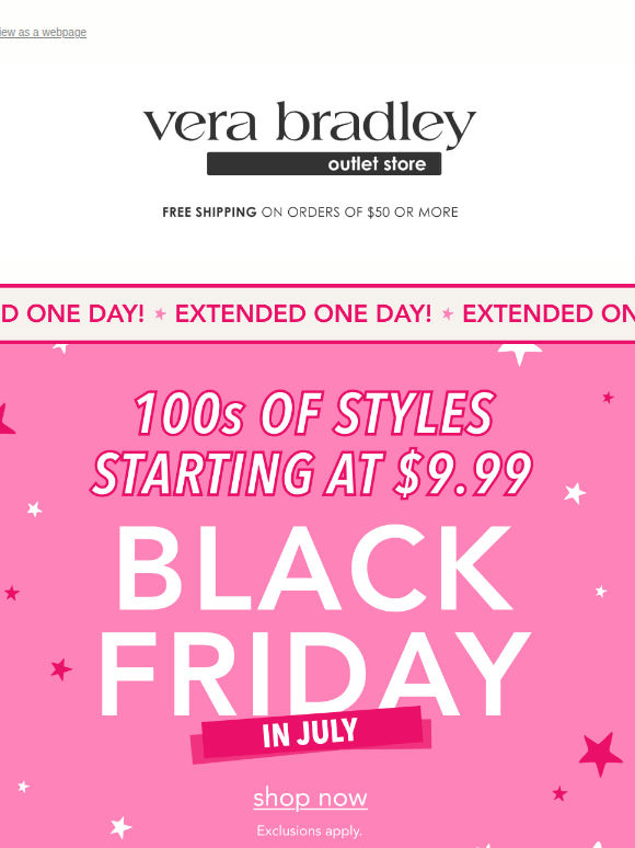 SURPRISE EXTENSION! Black Friday in July 🎉