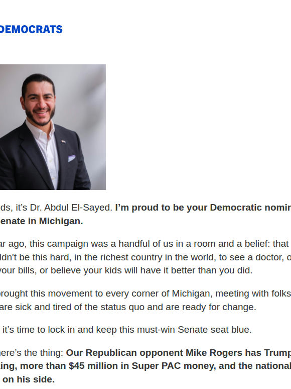 I’m proud to be your nominee