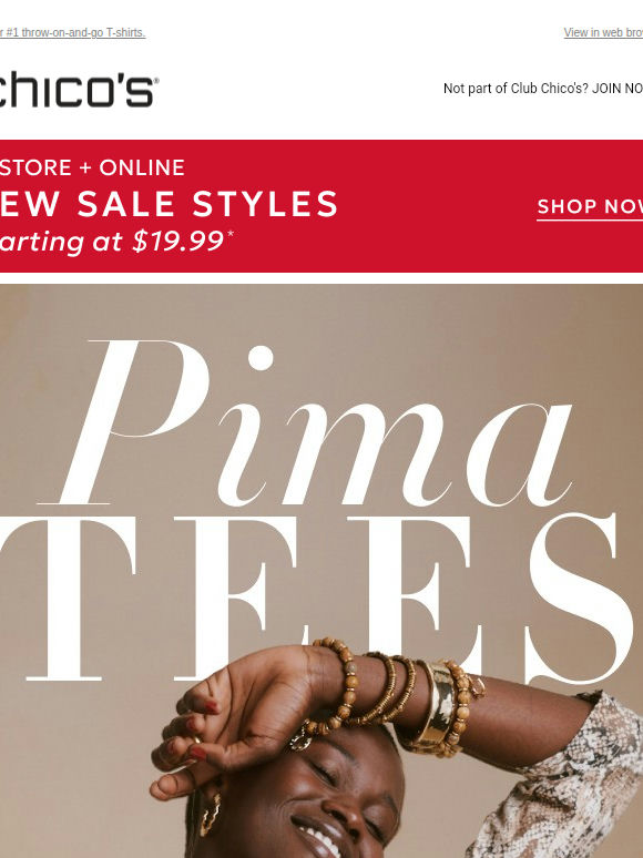 Simply Put, You Need PIMA + Sale styles from $19.99