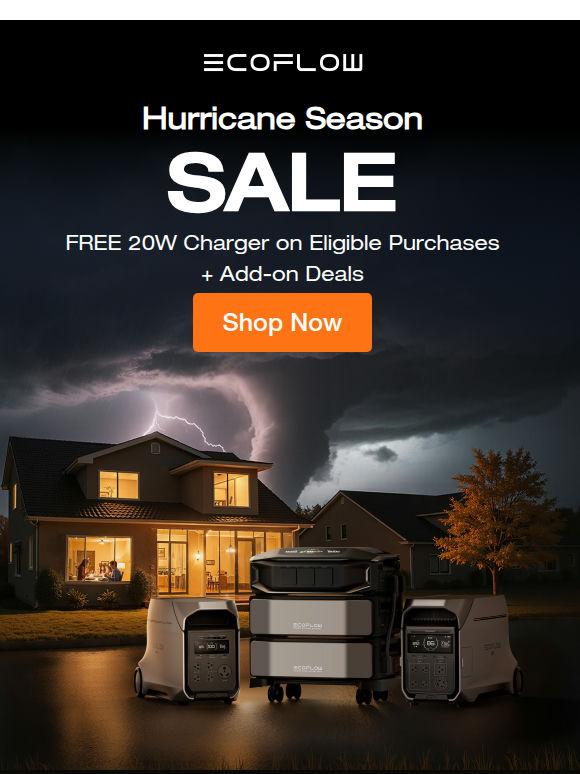 ⚡ Hurricane Season Sale | Deals From $849