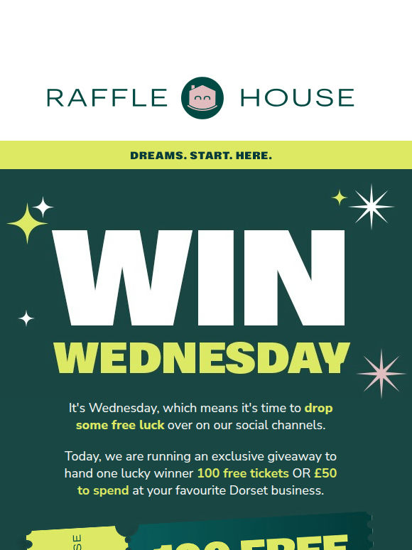 WIN WEDNESDAY: 100 Free Tickers OR £50 to spend 🤩