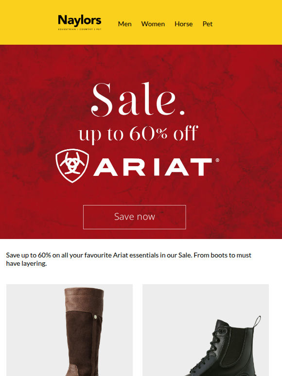 Up to 60% OFF Ariat