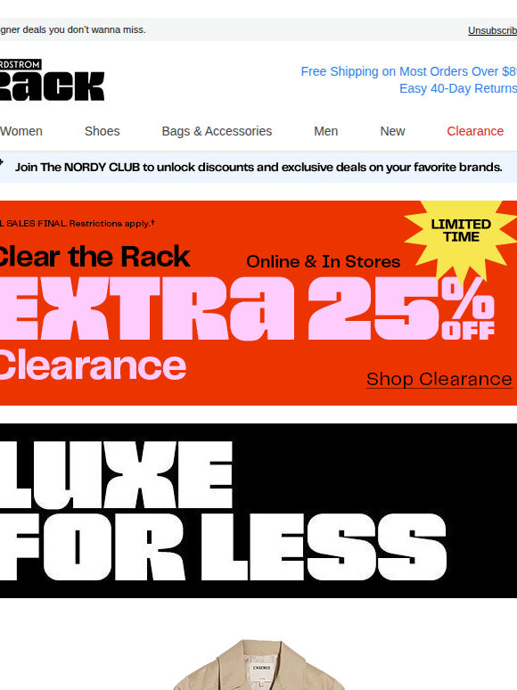 Up to 50% off FERRAGAMO, Off-White & more