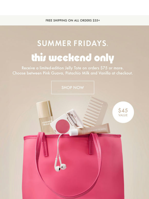 This Weekend Only: The Jelly Tote 🌺