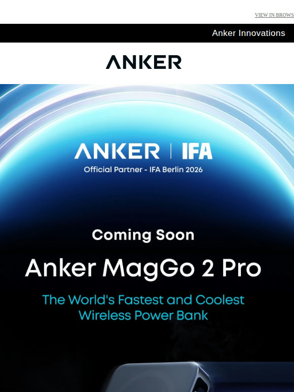 ✨ Meet Anker's Newest Launches at IFA 2026