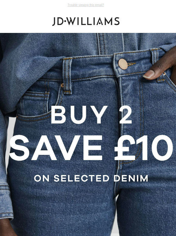 Double denim? Save £10 when you buy 2 💙👖