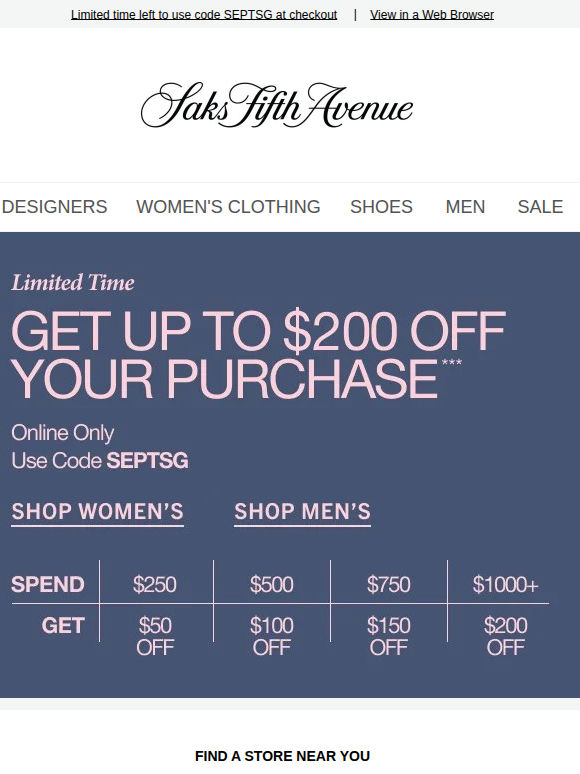 How about up to $200 off?