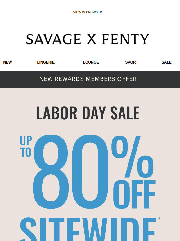 Bye, Bye Summer. Hello Up to 80% Off!