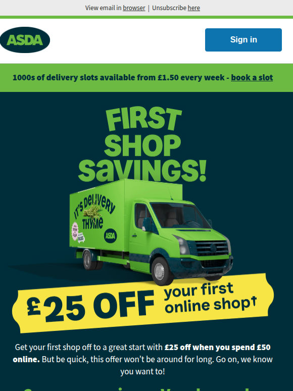 Adam, this £25 off has your name on it...