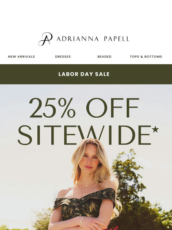 25% Off Sitewide Is One Of Our Best Deals EVER