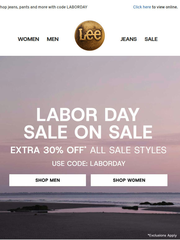 Sale on Sale: Extra 30% off