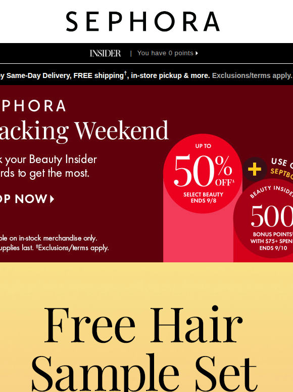 Don’t let this FREE hair sample set pass you by ⏳
