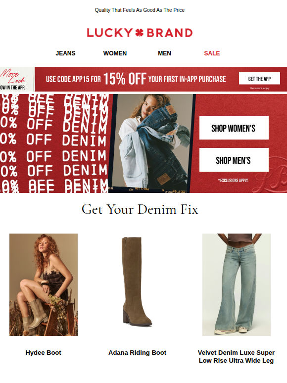 Shop 30% Off Denim You Love