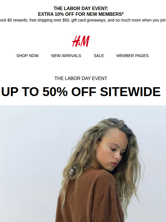 Up to 50% off (f)all things cozy